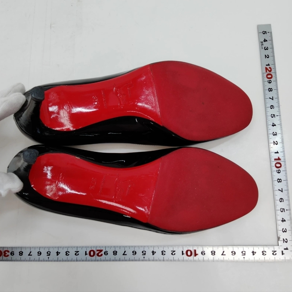 Christian Louboutin Black Patent Leather Heels - Picture 3 of 8